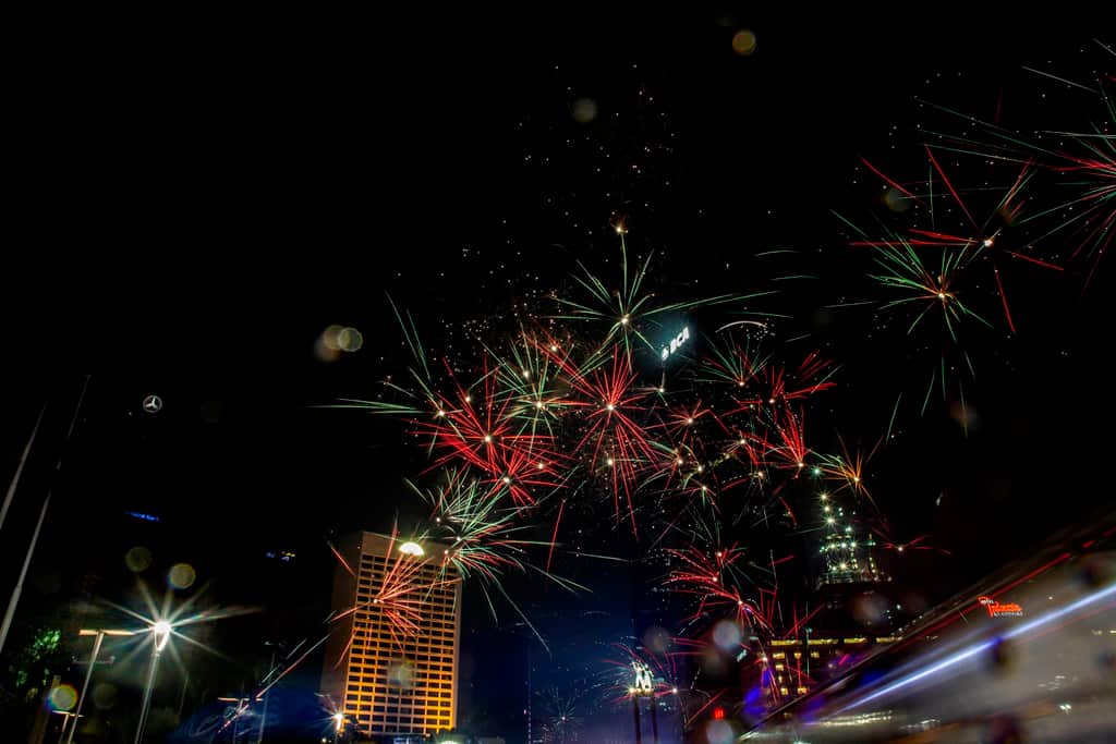 Indonesians Countdown to the New Year 2019