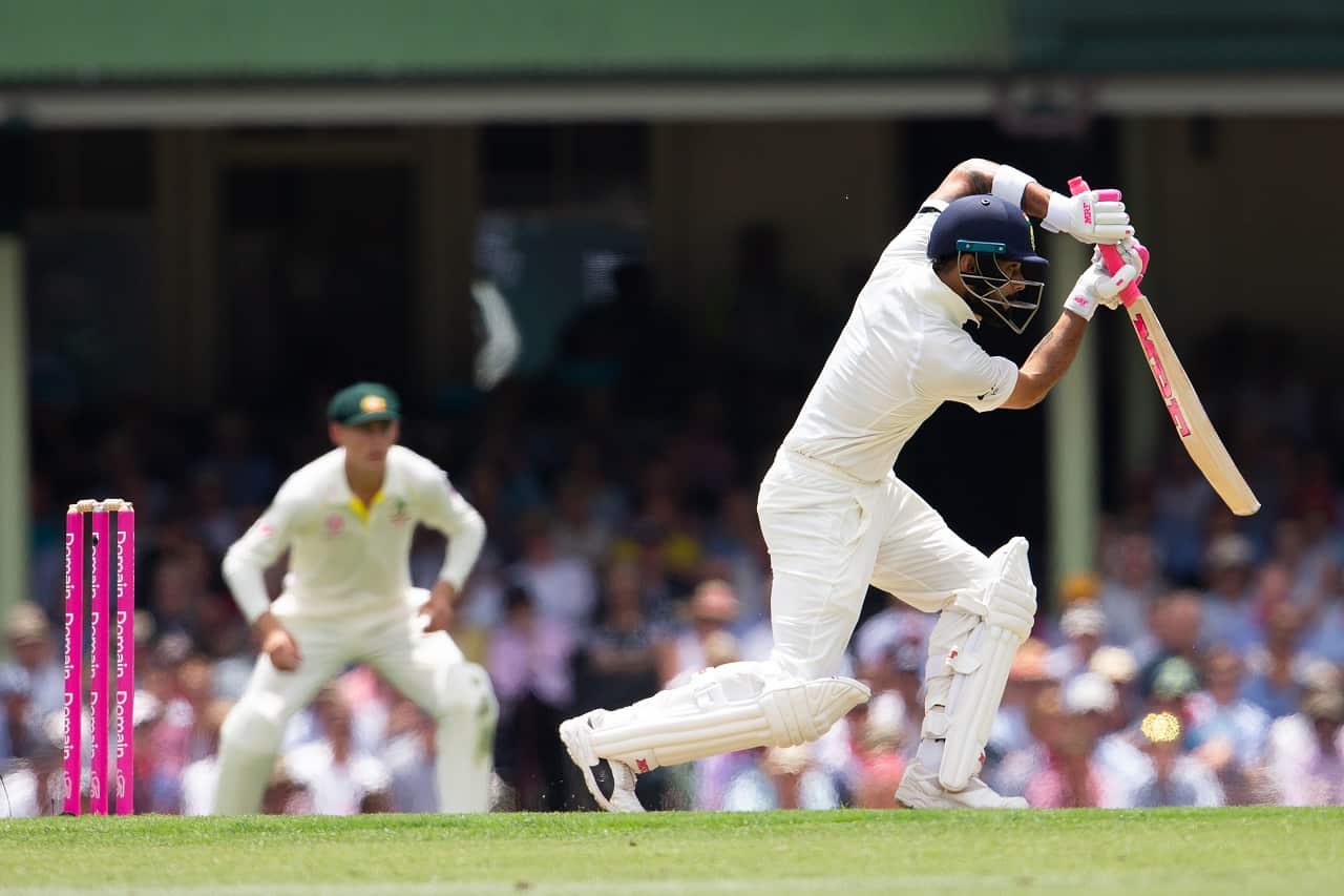 Virat Kohli of India batting on day one of the Fourth Test match between Australia and India at the SCG in Sydney, Thursday, January 3, 2019.