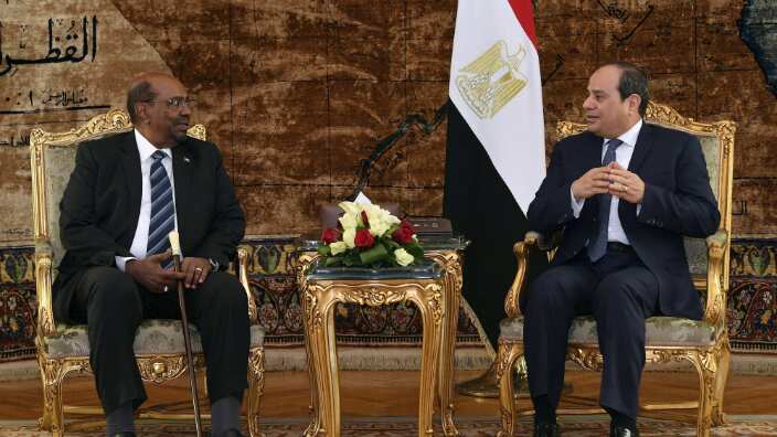 Sudanese President in Cairo