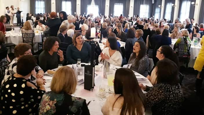 "m.a.d. woman foundation" and AHEPA's "Daughters of Penelope" event. 