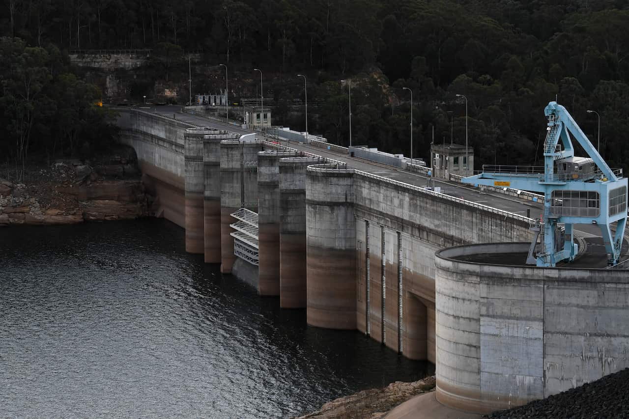 As the drought continues to impact New South Wales water levels at Warragamba Dam are around 40%
