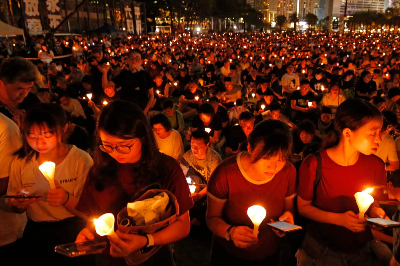 Over 180,000 attended Hong Kong’s Tiananmen massacre vigil in 2019, according to organisers.