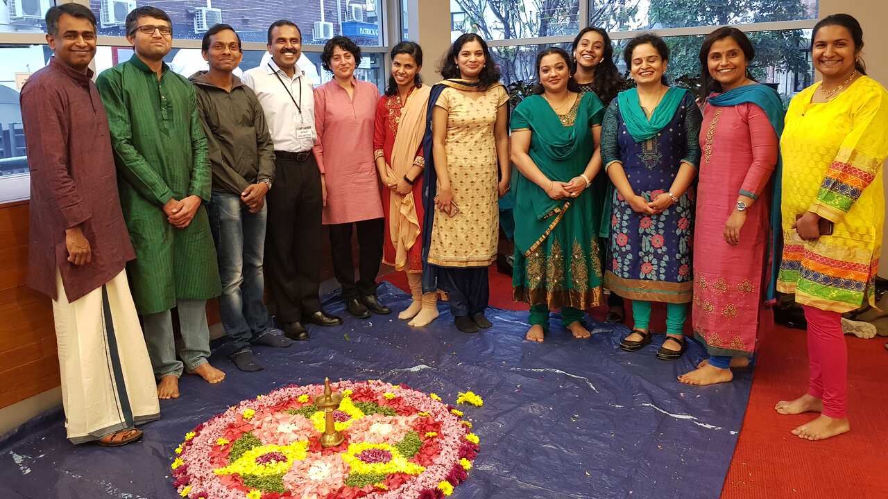 Onam pookkalam by Lane Cove Council