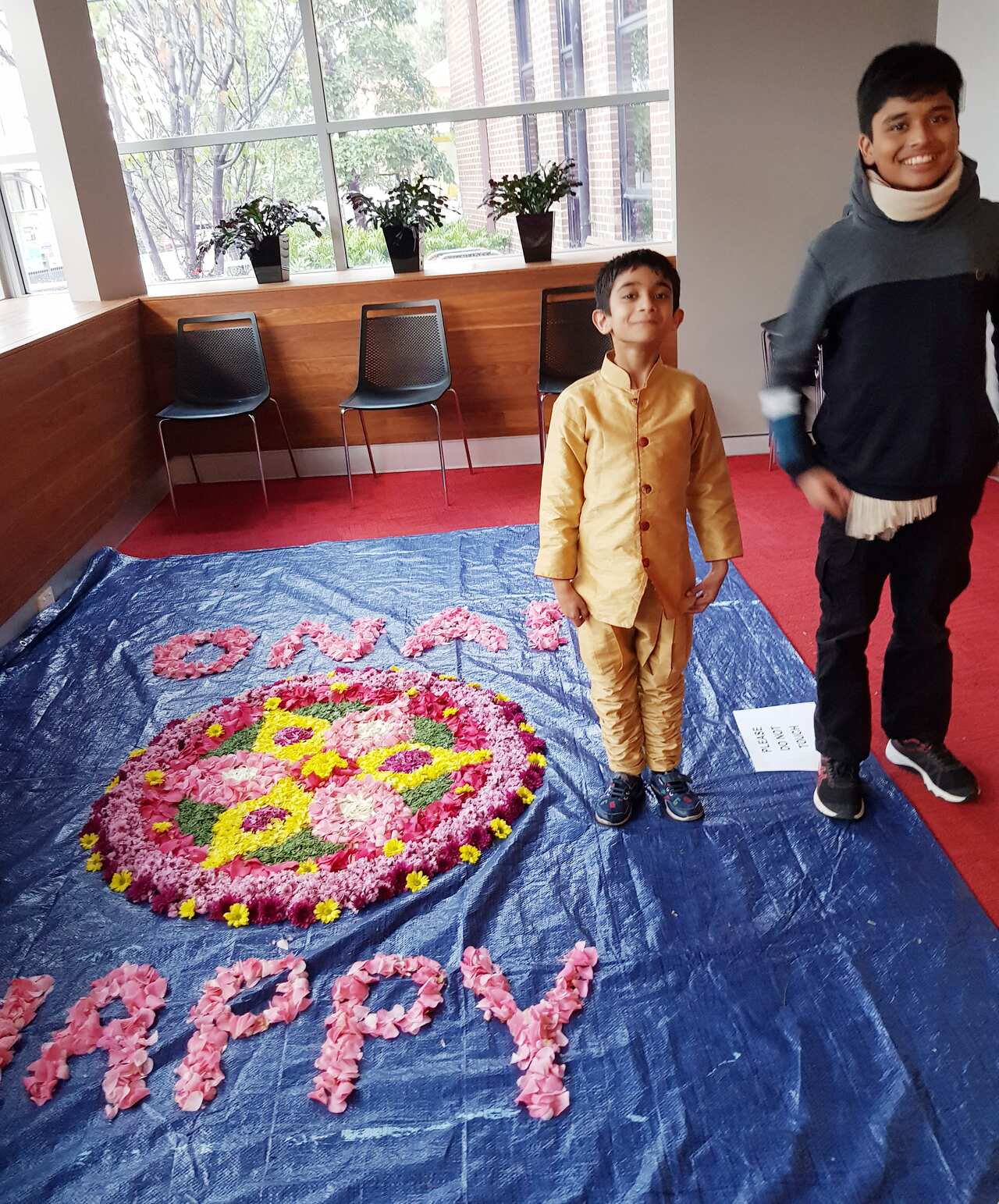Onam pookkalam by Lane Cove Council