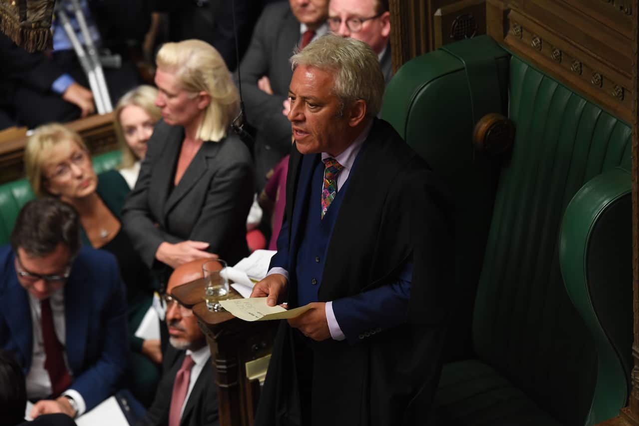 UK Parliament of Speaker John Bercow in the House of Commons, London after MPs voted in favour of allowing a cross-party alliance to take control of the Commons