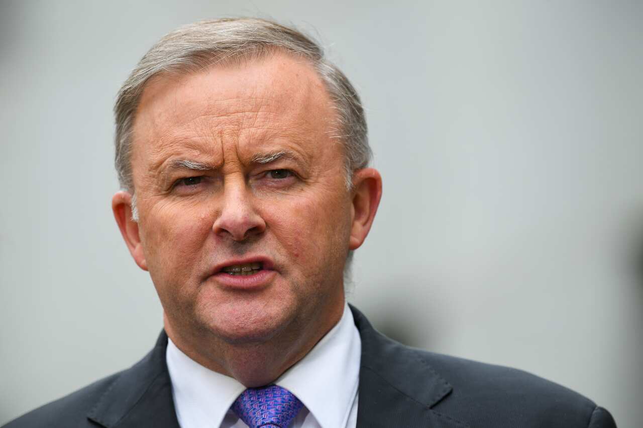 Australian Opposition Leader Anthony Albanese speaks during a press conference at Parliament House in Canberra, Wednesday, September 18, 2019. (AAP Image/Lukas Coch) NO ARCHIVING