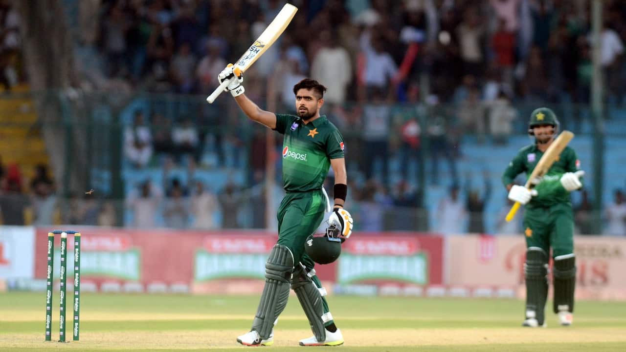 Pakistani cricket captain Babar Azam   (EPA/REHAN KHAN