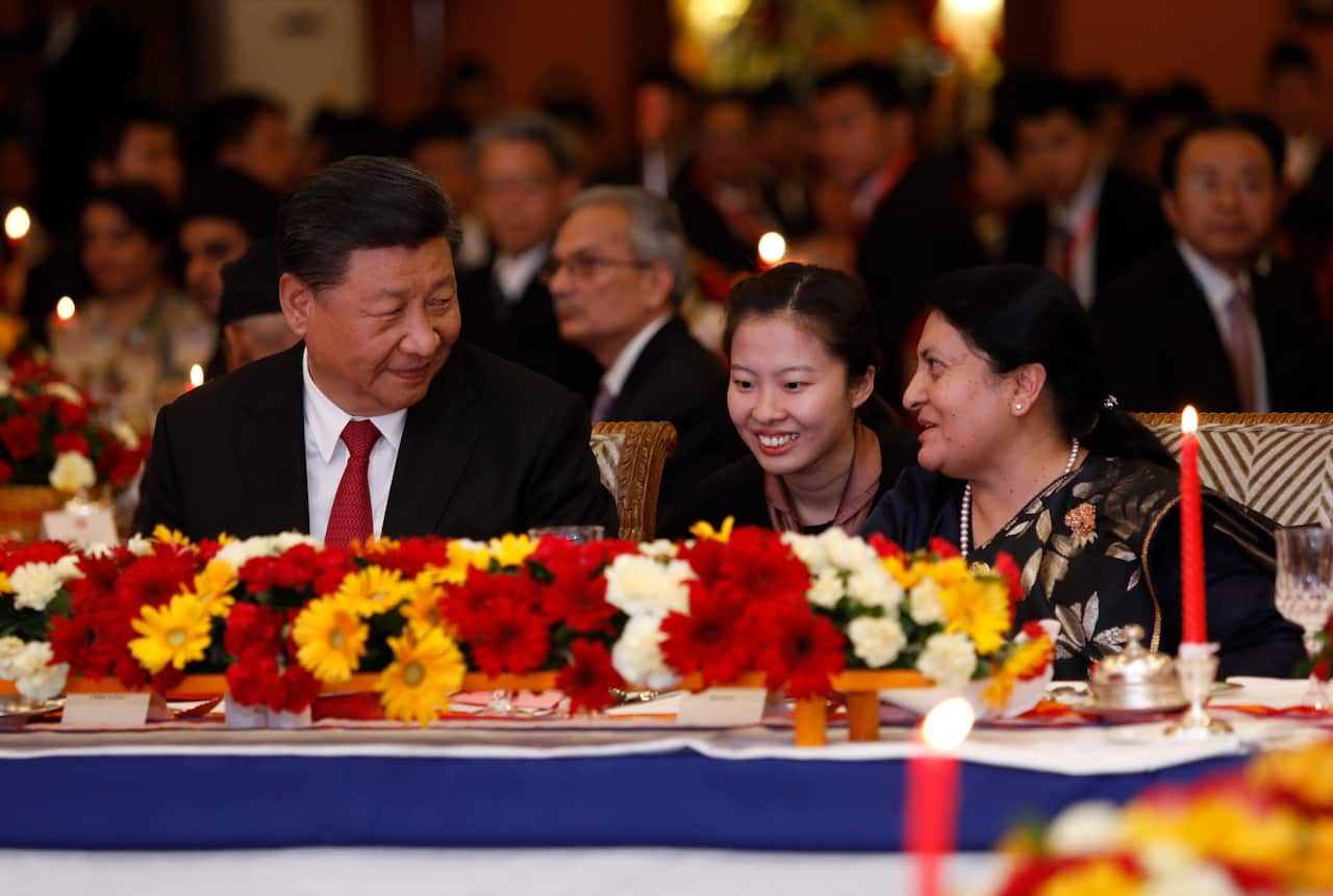 Xi on Saturday became the first Chinese president in more than two decades to visit Nepal, where he's expected to sign agreements on some infrastructure projects. ()