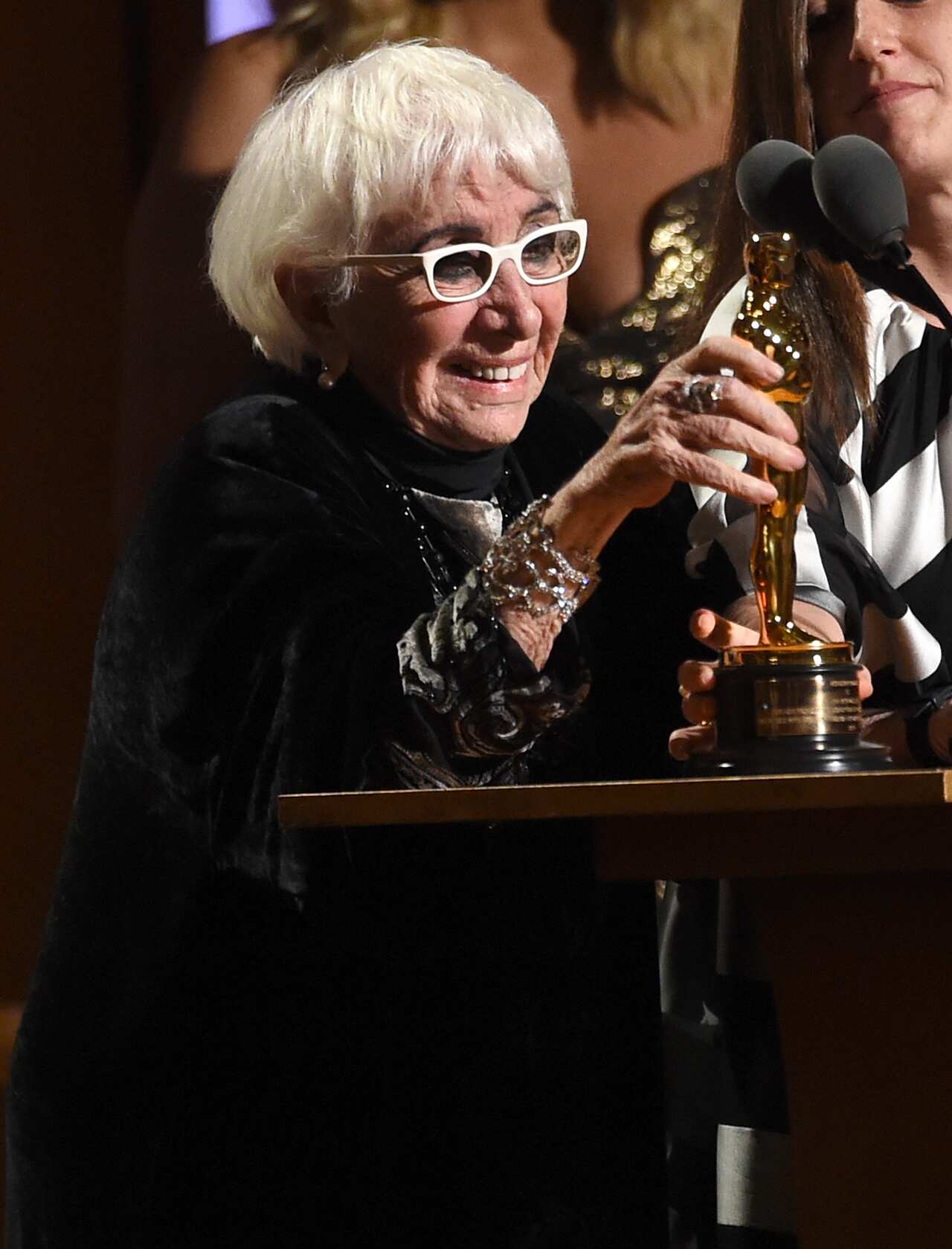Ottobre 2019, Lina Wertmüller riceve a Los Angeles l'Oscar alla carriera
