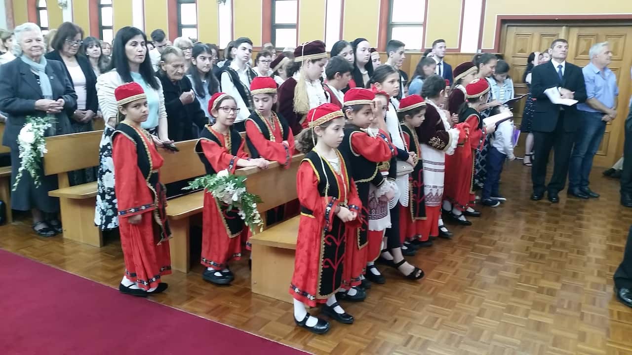 Παιδιά από το σχολείο τηες Ενορίας Λίβερπουλ