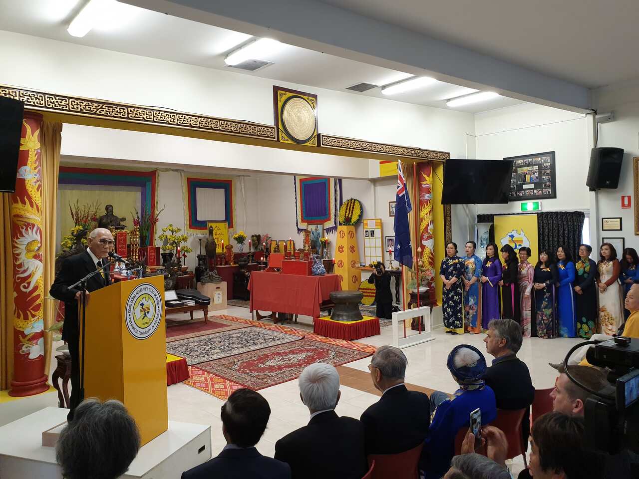 Ông Võ Đại Tôn phát biểu tại Đền thờ Quốc tổ 