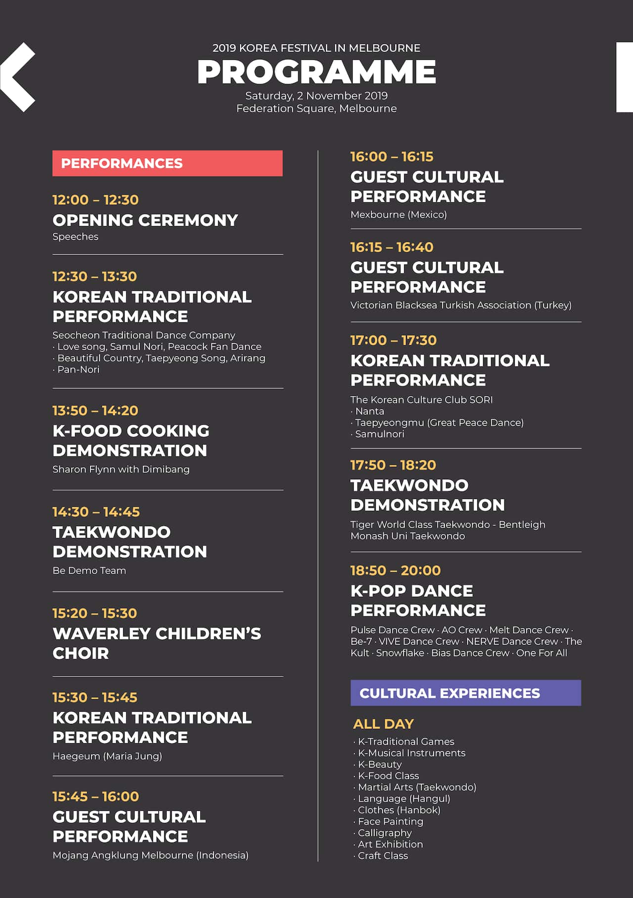 2019 Korea Festival in Melbourne 