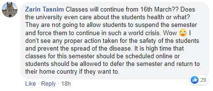 Students furies over USYD Coronavirus response