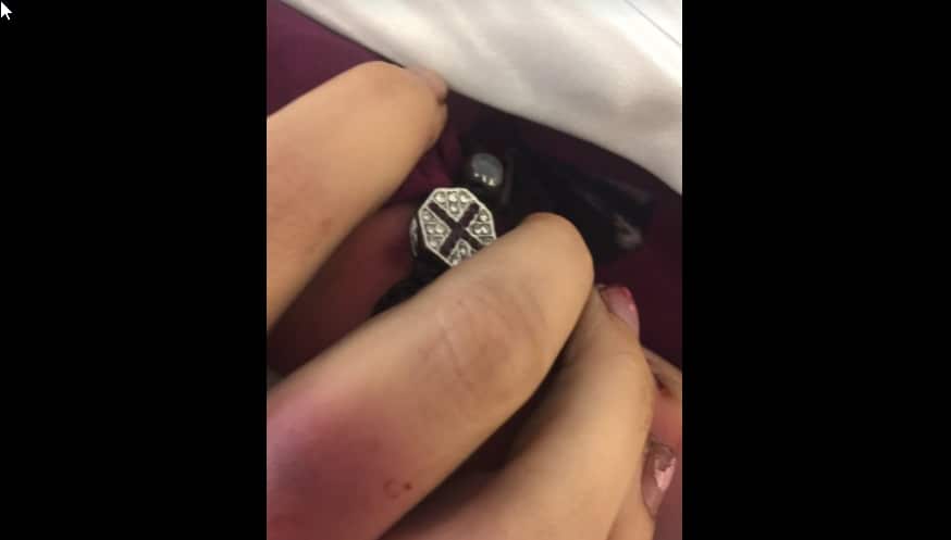 Courtney Herron is her casket