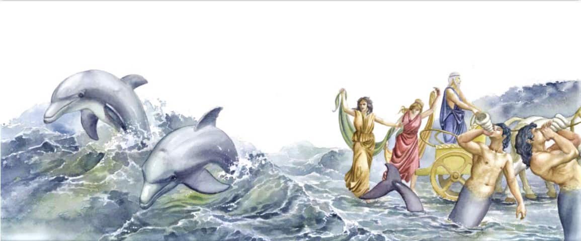 Από το βιβλίο της Σύρμως Καπούτση "Θεότητες και ήρωες". Εικονογράφηση: Νέστορας Ξουρής, Εκδόσεις Διάπλαση.