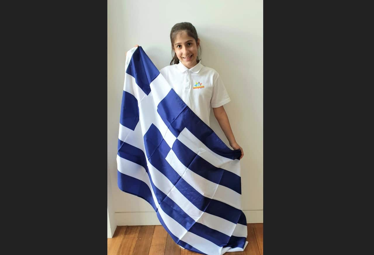 Student from the Greek Community of Melbourne's language school, Kalliopi.