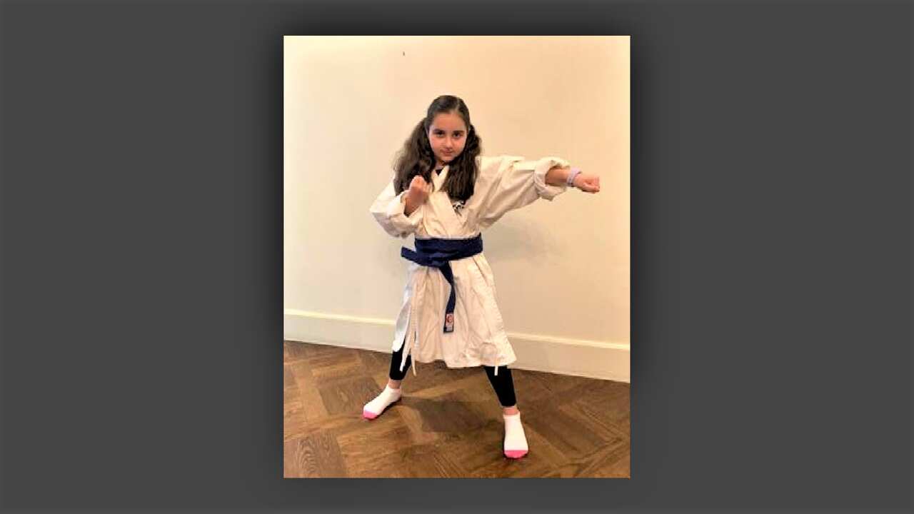 Greek language school student Christina.