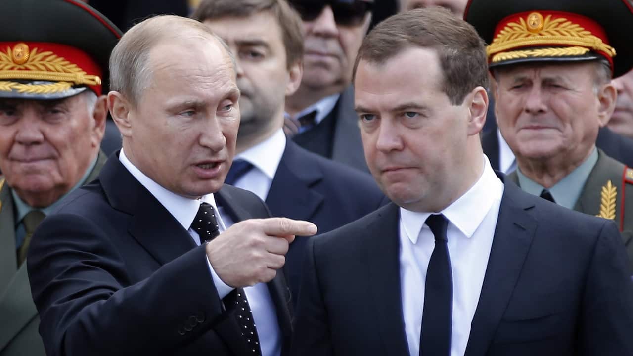 Vladimir Putin and Dmitry Medvedev