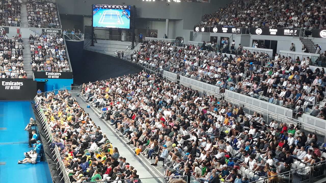 Nick Kyrgios' at Melbourne Arena. 