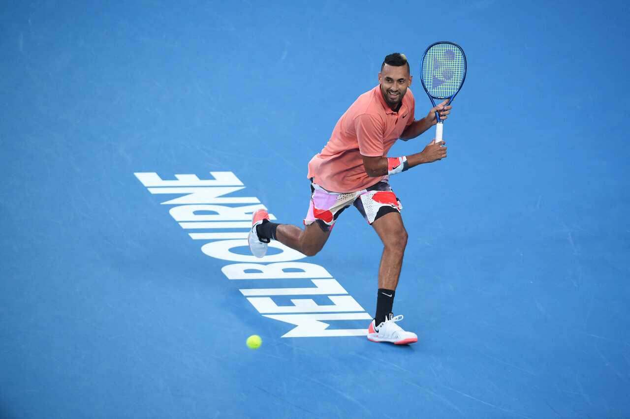 Nick Kyrgios (AUS) during his fourth round match at the 2020 Australian Open at Melbourne Park in Melbourne, AUSTRALIA, on January 27, 2020. Photo by Corinne Dubreuil/ABACAPRESS.COM.