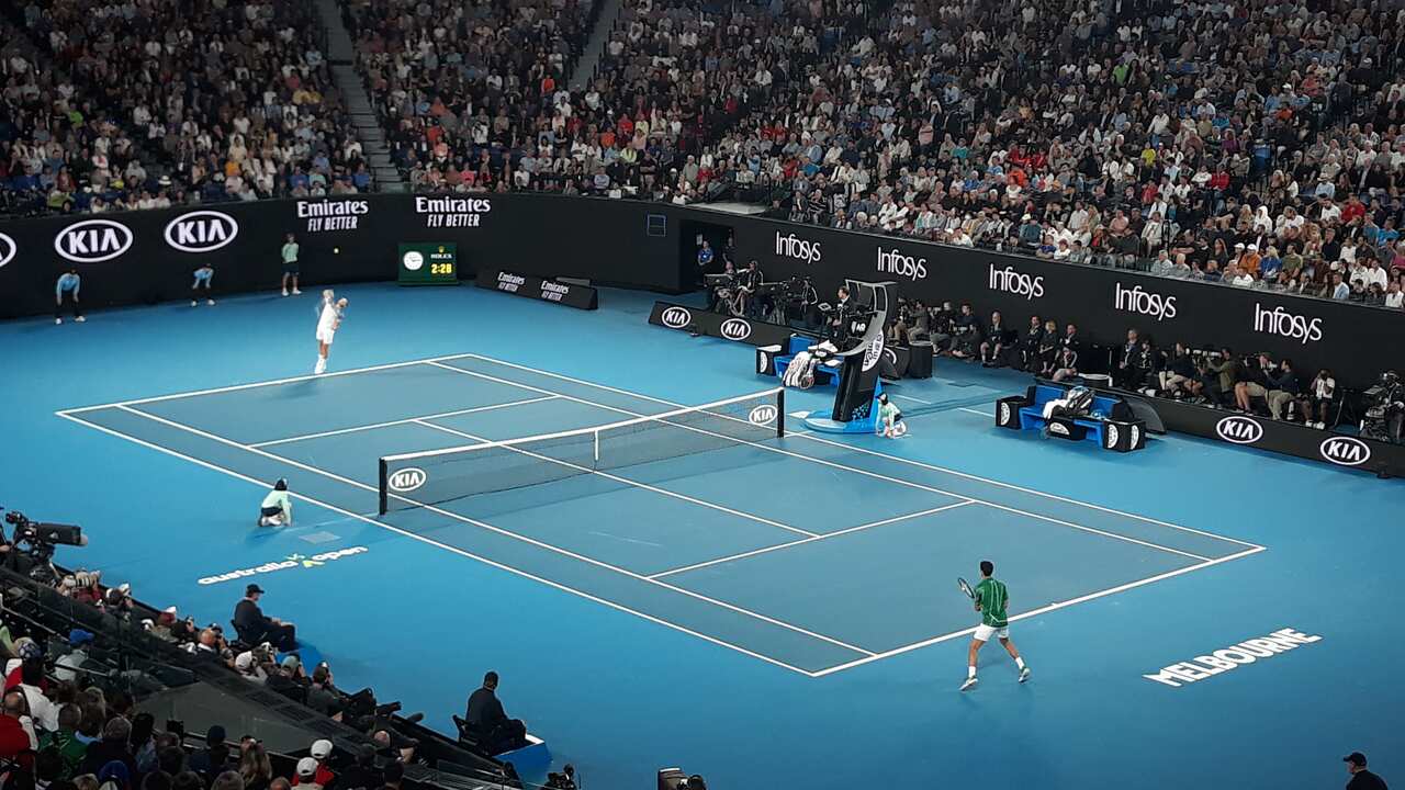 At 2020 Australian Open Men's Final.