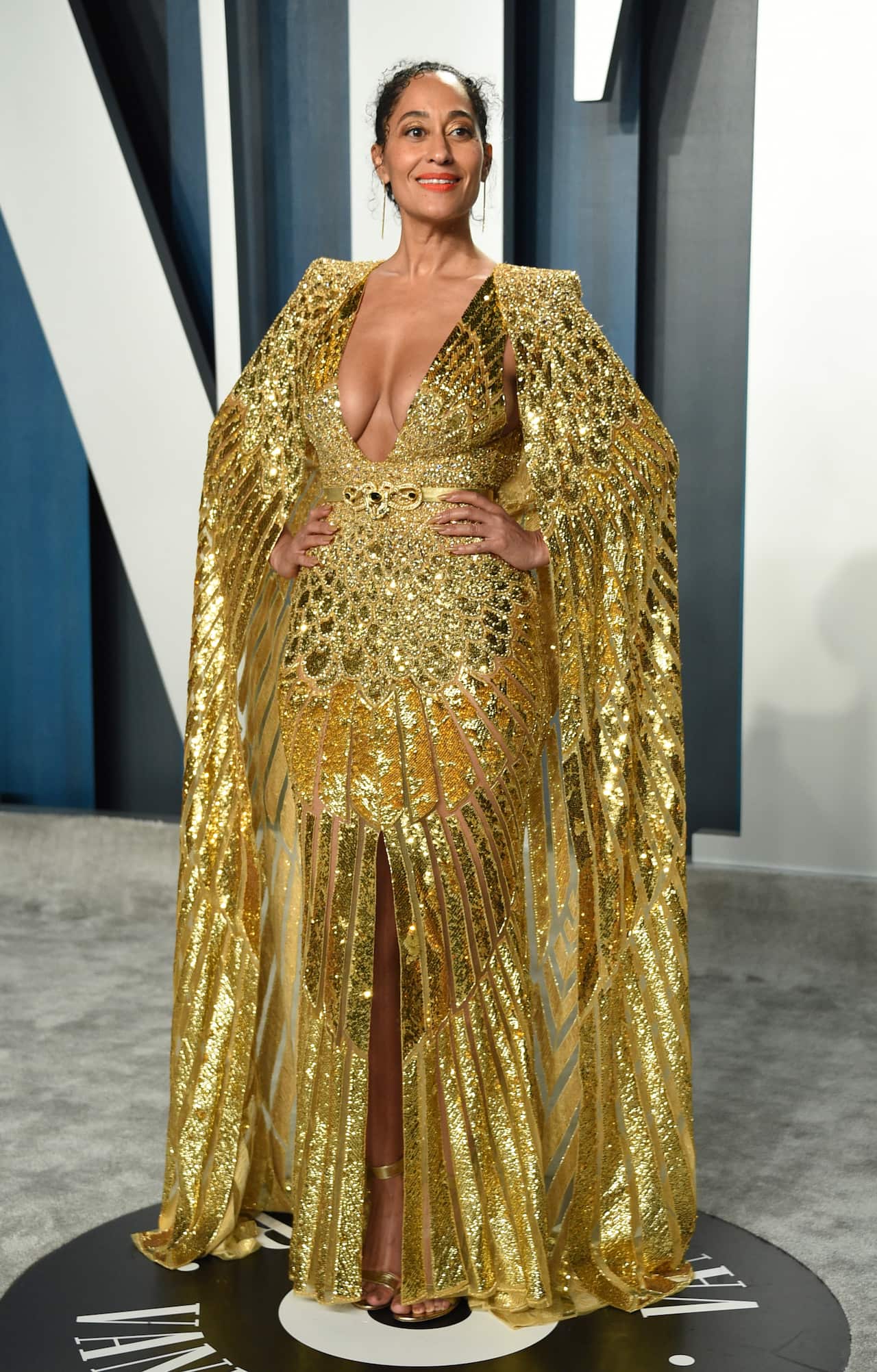 Tracee Ellis Ross arrives at the Vanity Fair Oscar Party on Sunday, Feb. 9, 2020, in Beverly Hills, Calif. (Photo by Evan Agostini/Invision/AP)