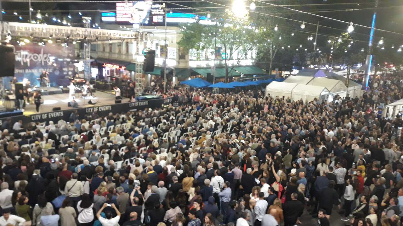 Greek singer Giota Negka on 2020 Antipodes Festival main stage.