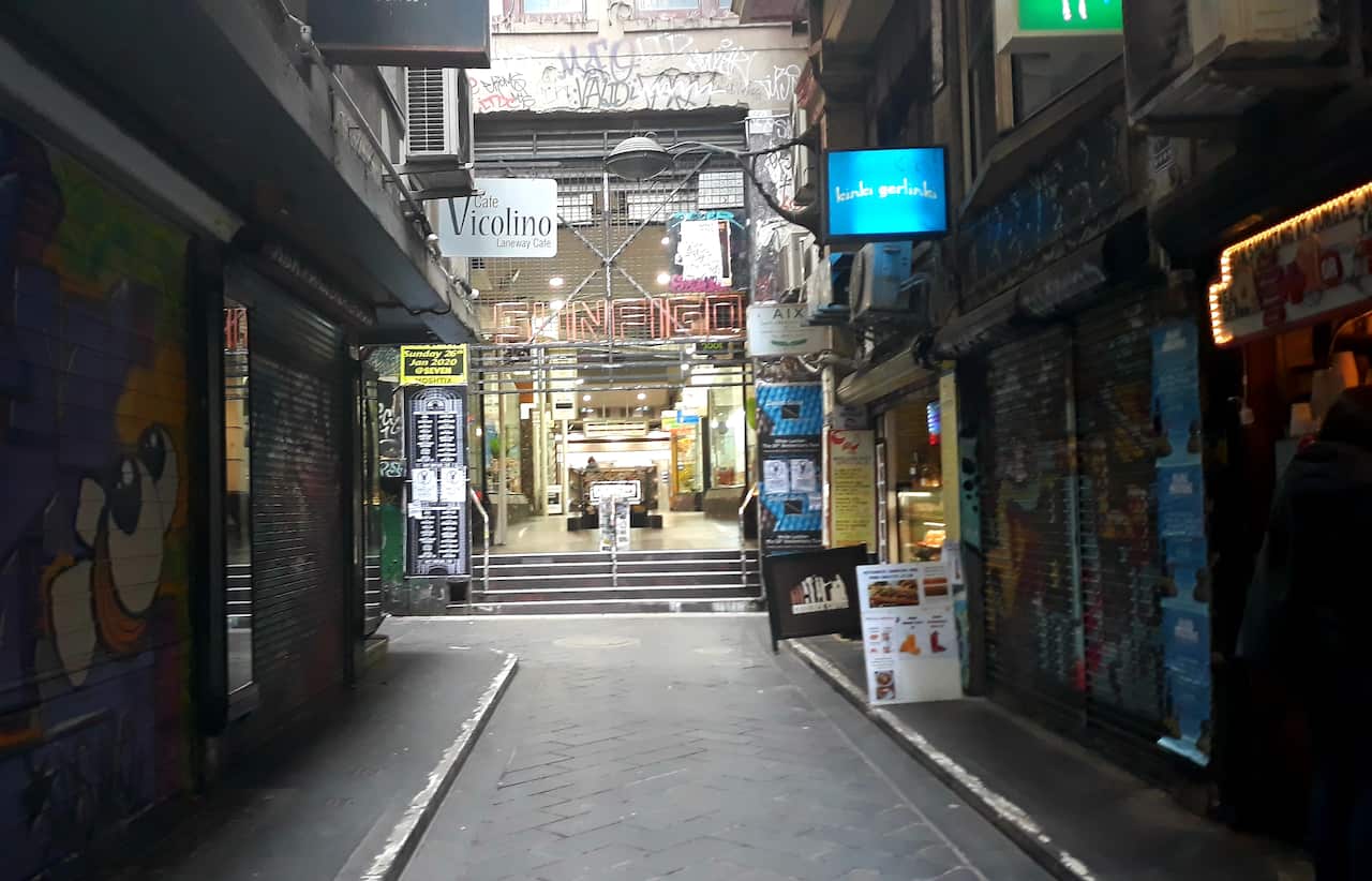 A laneway in Melbourne CBD 