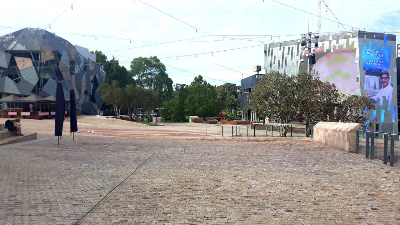 Federation Square, Melbourne (24.3.2020)