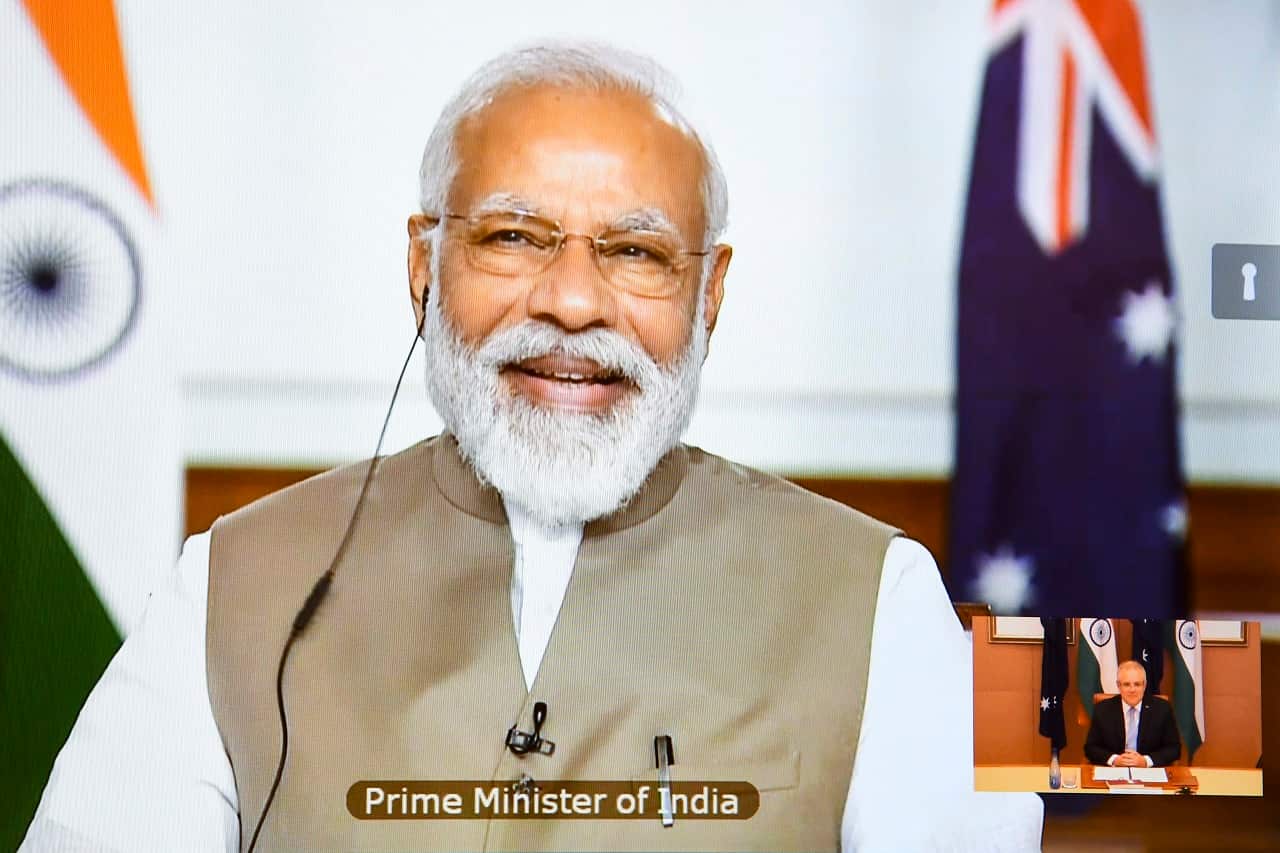 Virtual Leaders Summit between Australia and India 