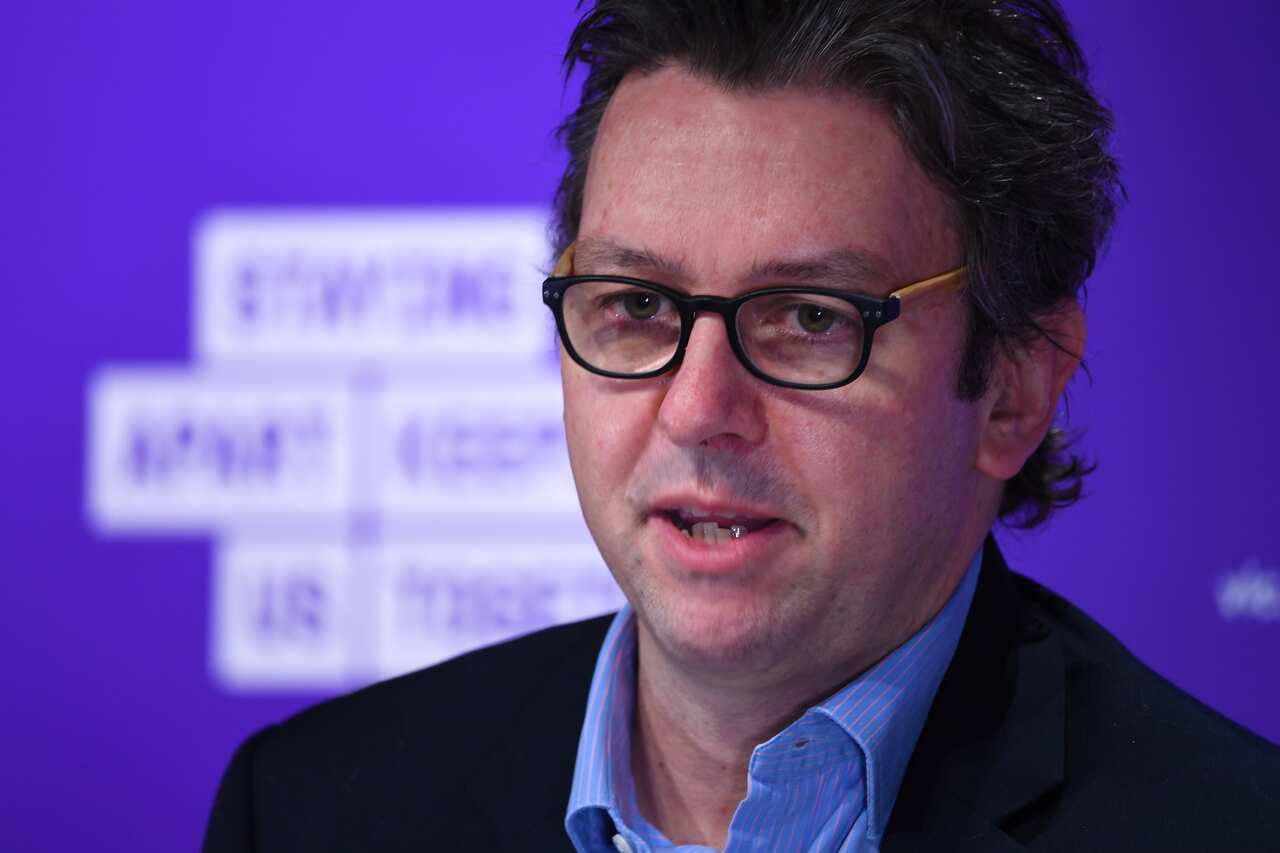 Chief medical officer Andrew Wilson addresses the media during a press conference in Melbourne, Tuesday, August 25, 2020. Victoria has recorded 148 new cases of coronavirus and eight deaths in the past 24 hours. (AAP Image/James Ross) NO ARCHIVING