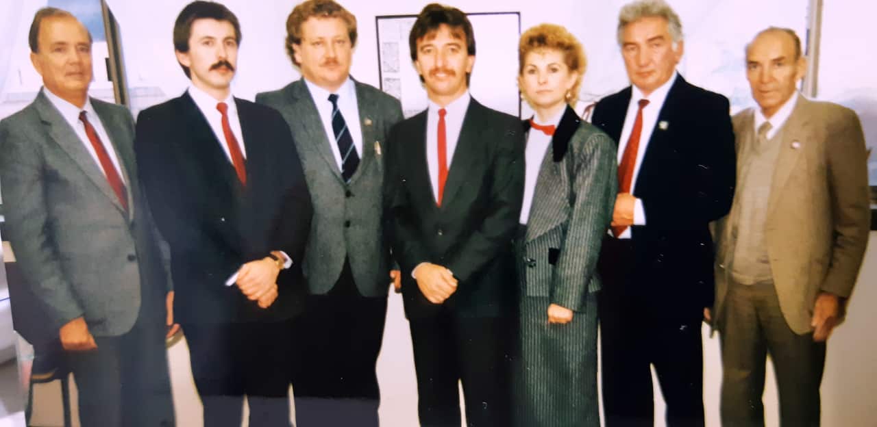 Tanya and Roman Zachariak with friends.