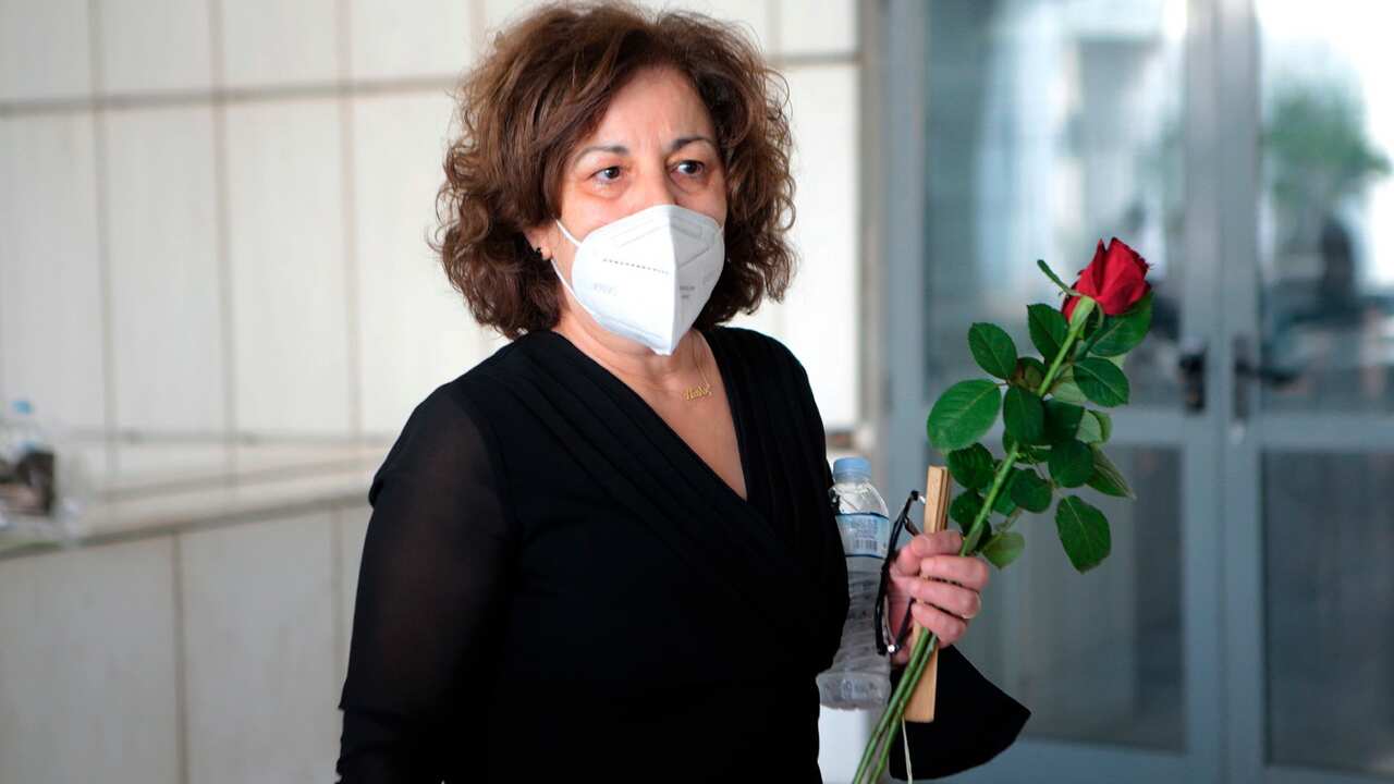 Magda Fyssa, mother of anti-fascist rapper Pavlos Fyssas, who was murdered in 2013 by a member of Golden Dawn. 