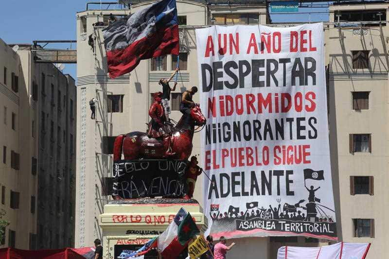 Aniversario del inicio de las protestas en Chile