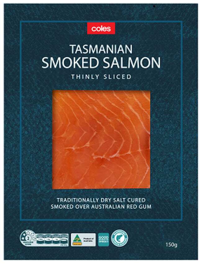 Recall of Coles Tasmanian Smoked Salmon 150gm