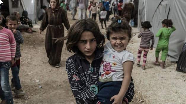 Refugees from Syria at a camp in Suru, Turkey
