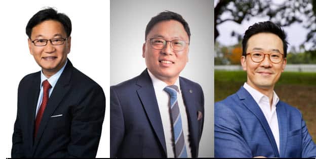 Dr Peter Kim, Mr Charles Song and Mr Daniel Han