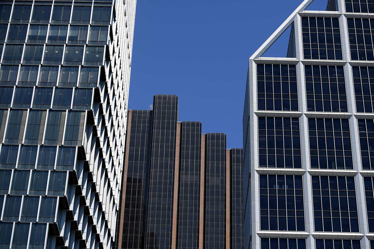 Office buildings are seen in Sydney, Wednesday, January 13, 2021. Total job vacancies were 254,400, an increase of 23.4% from August 2020 according to the Australian Bureau of Statistics, released today. (AAP Image/Dan Himbrechts) NO ARCHIVING
