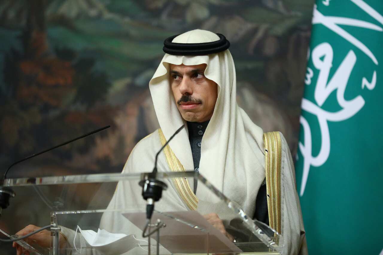 Saudi Arabia's Foreign Minister Faisal bin Farhan Al-Saud