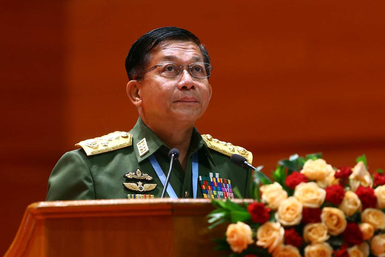 Myanmar's Army Commander Senior Gen. Min Aung Hlaing.