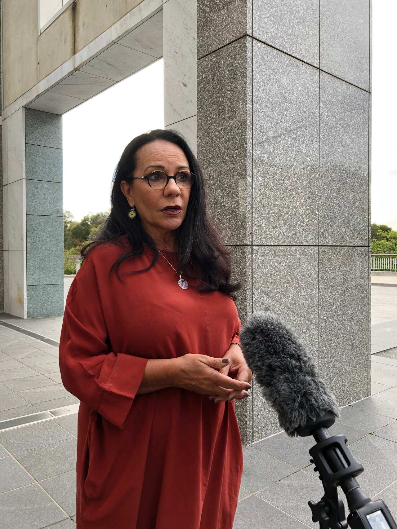 Labor MP Linda Burney speaks against the snapback of Jobseeker wage subsidies and the rollout of the cashless debit card, Canberra, Thursday, February 18, 2021. (AAP Image/Marion Rae) NO ARCHIVING