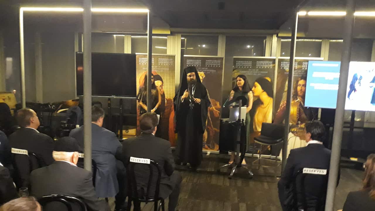 Από την εκδήλωση για τον εορτασμό της επετείου των 200 ετών από την Ελληνική Επανάσταση της Παμμεσσηνιακής Αδελφότητας Μελβούρνης, Φεβρουάριος 2021.