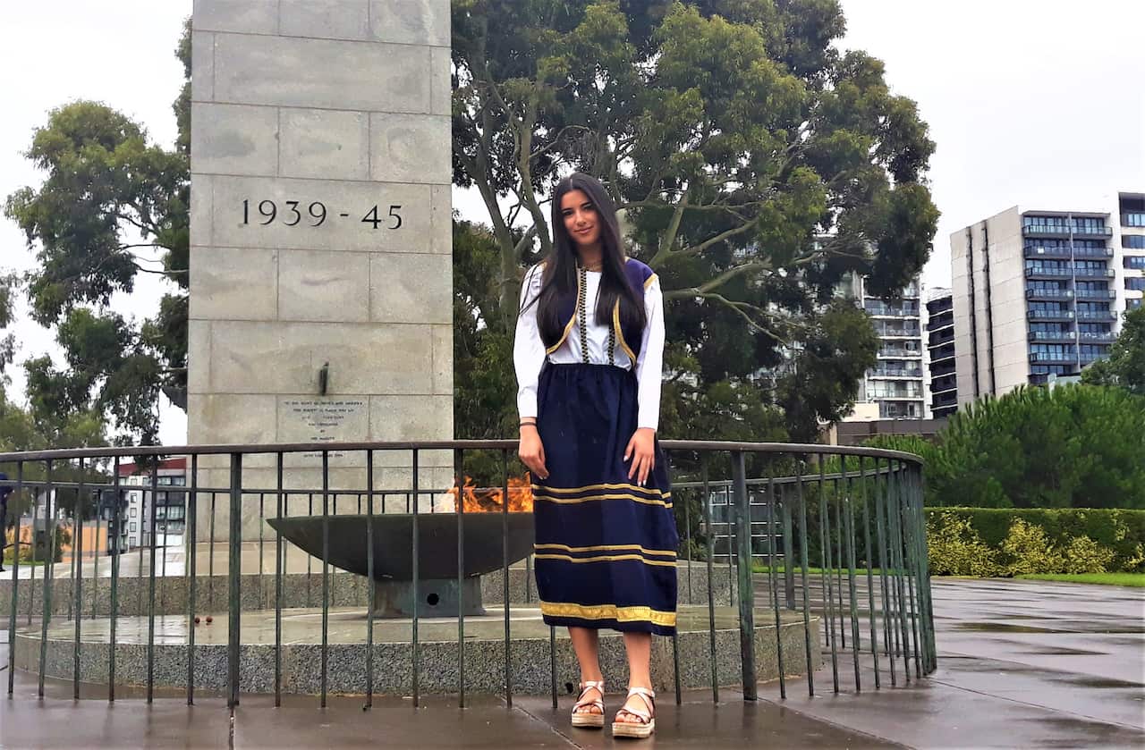 Victorian Greeks honor the 200 Years from the Greek Revolution, Shrine of Remembrance, Melbourne, 2021.