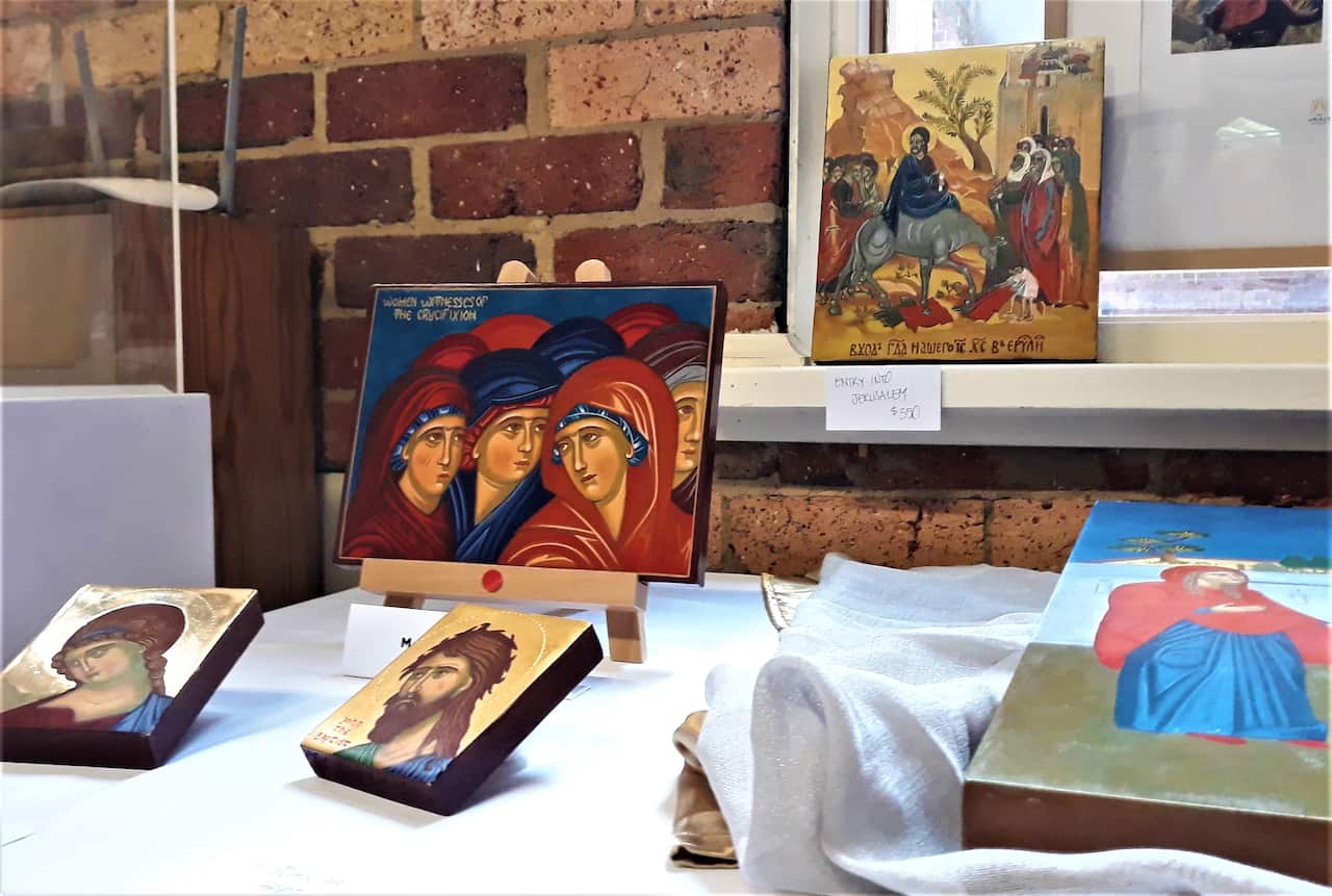 From the "ANASTASI: A Journey through Pascha" exhibition at Axion Esti Monastery, Northcote, Melbourne. 