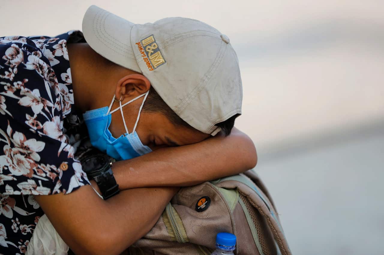 Tens of thousands of people left the Nepalese capital Wednesday a day ahead of a 15-day lockdown imposed by the government because of spiking cases of COVID-19 in the country. The lockdown has been imposed in most of the major cities and towns in the coun