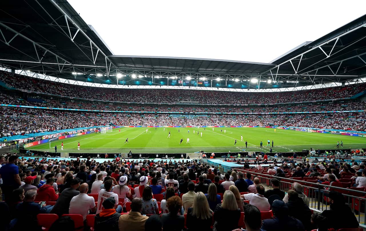 UEFA Euro 2020 round of 16 match at Wembley Stadium, London, June 29, 2021.