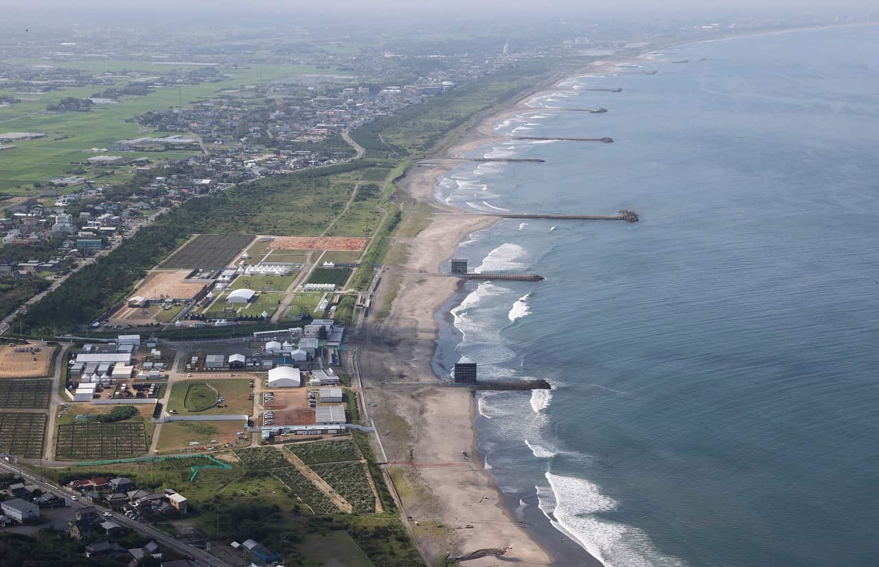 Tsurigasaki Beach, in Ichinomiya Town, Chiba Prefecture.