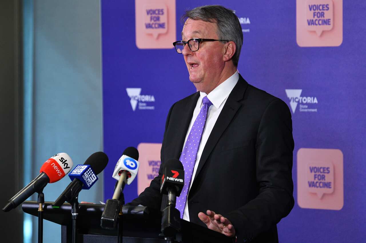 Victoria has recorded 79 new locally acquired COVID-19 cases, with the source of 26 infections under investigation. (AAP Image/James Ross) NO ARCHIVING