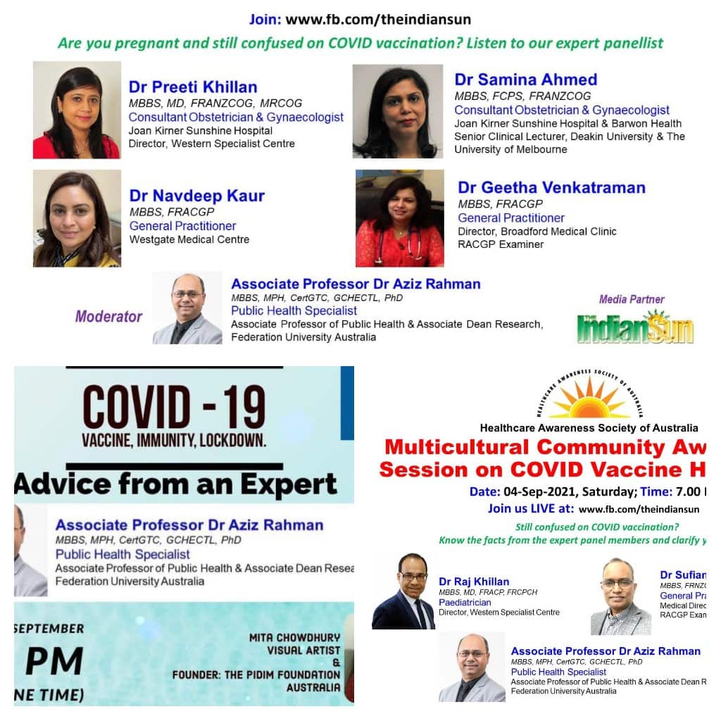 Multicultural Health awareness arranged by healthcare awareness society and multicultural communities 