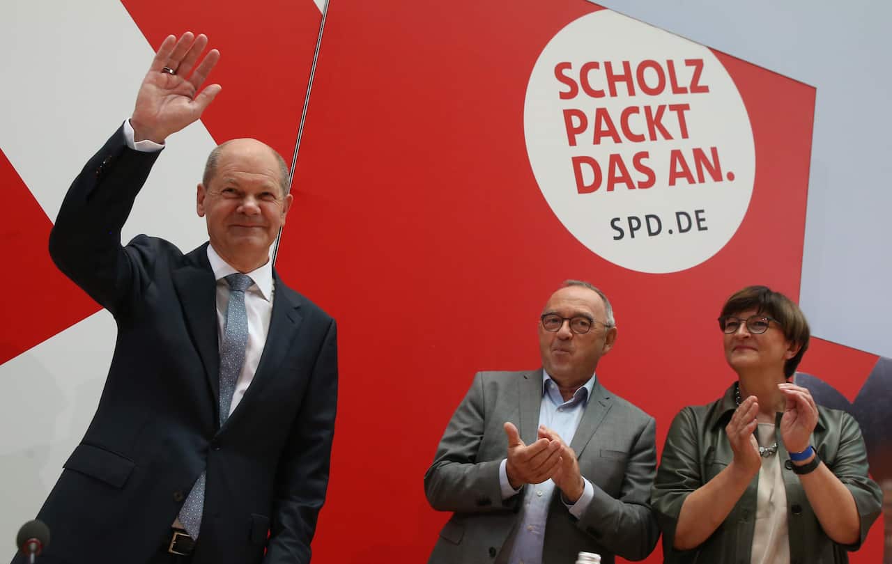 Il leade della SPD Olaf Scholz potrebbe essere il nuovo capo dell'esecutivo tedesco